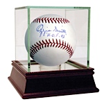 Ozzie Smith Autographed MLB Baseball w/ "HOF 02" Insc. (MLB Auth)
